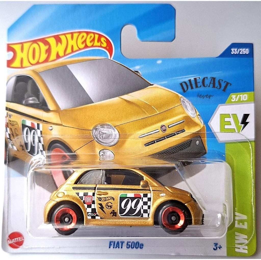 Hot Wheels Fiat 500e, Gold, Ophalen, Nieuw, Auto