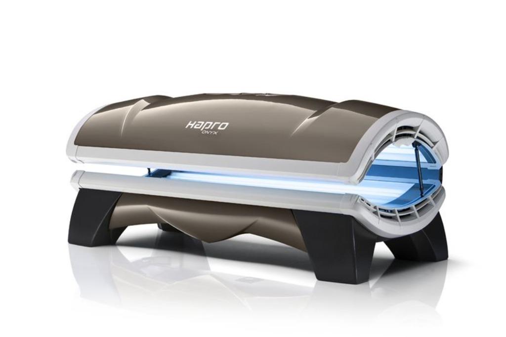 Hapro Onyx 26/1 Zonnebank Occasion, Ophalen, Zo goed als nieuw, Zonnebank dubbelzijdig, 15 lampen of meer