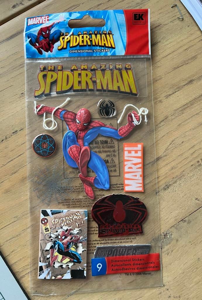 Spiderman 3D Stickers Scrapbooking, Ophalen of Verzenden, Nieuw, Sticker