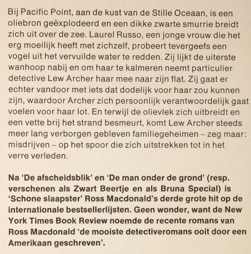 Schone slaapster - Ross Macdonald (1974), Verzenden, Gelezen