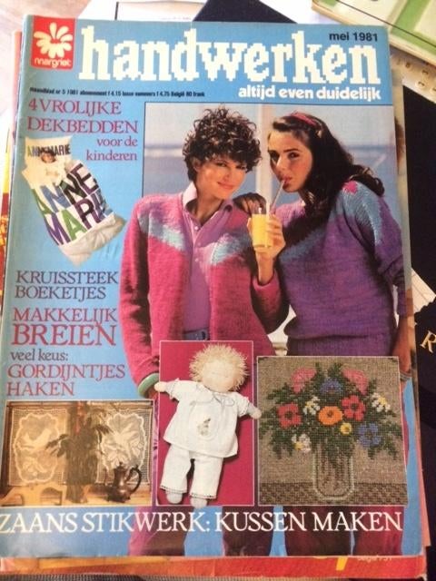 margriet handwerken mei 1981 (later steek), Ophalen of Verzenden, Gelezen, Damesbladen
