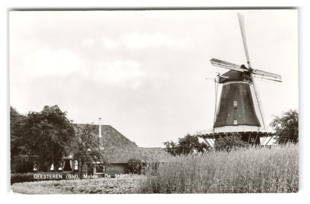 Geesteren, Molen "De Ster", Ophalen of Verzenden, 1960 tot 1980, Ongelopen, Gelderland