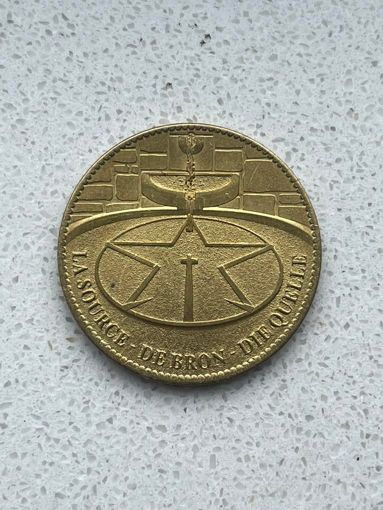 Bronzen herdenkingsmedaille verschijningen Banneux, Ophalen of Verzenden, Brons, Buitenland
