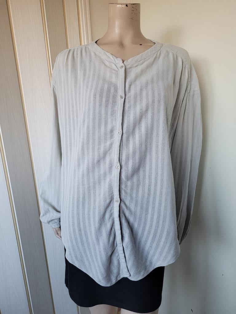 Moscow katoenen blouse maat XL/42, Kleding | Dames, Maat 42/44 (L), Ophalen of Verzenden, Grijs, Moscow