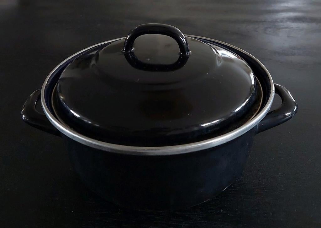 Zwarte braadpan - 20cm diameter, Ophalen of Verzenden, Gebruikt, Overige materialen, Koekenpan of Braadpan