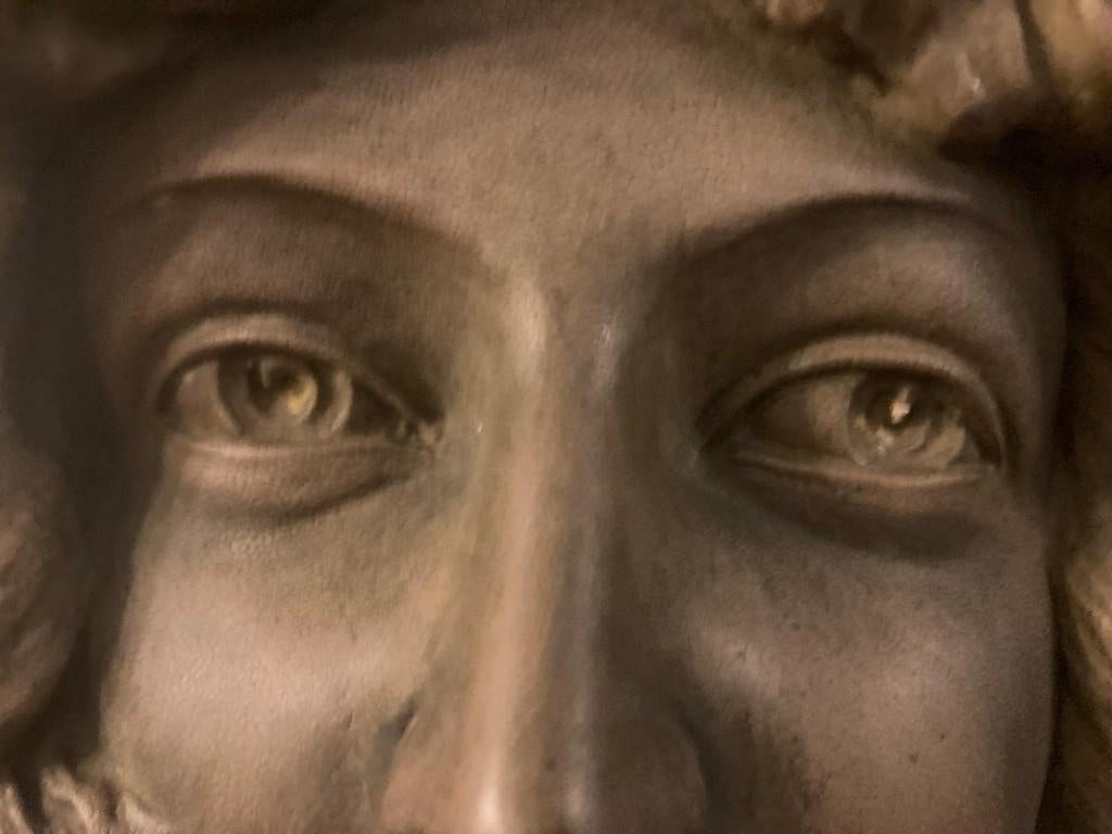Antiek groot beeld buste borstbeeld, Ophalen