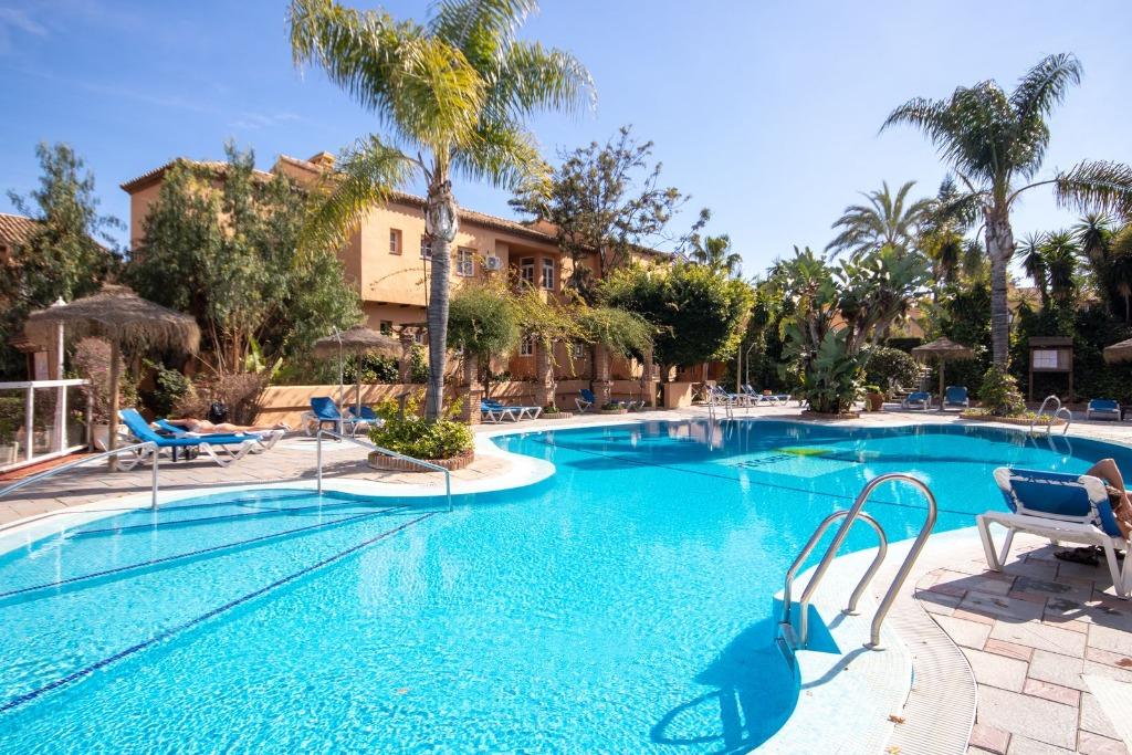 Mijas Costa: Rental apartment + private garden – 2bed/2bath, 2 slaapkamers, Appartement, Costa del Sol, Wasmachine