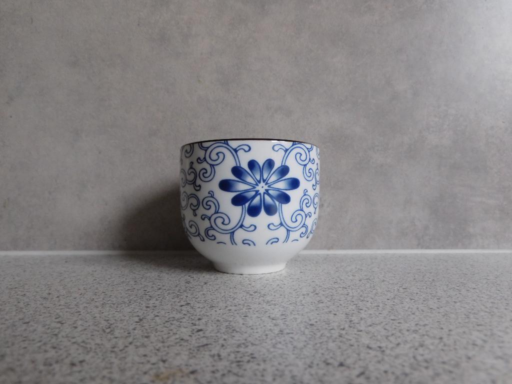 Kom 5,5x6,5 cm. Floral Blauw Riverdale Collection, Ophalen of Verzenden, Zo goed als nieuw, Kom(men), Overige stijlen