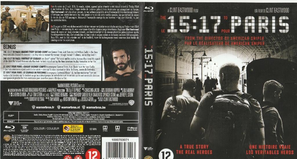 15:17 paris blu ray ( ned. ondert.), Ophalen of Verzenden, Zo goed als nieuw, Thrillers en Misdaad