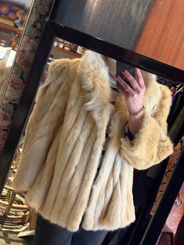 Vintage Saga Fox fur coat (L/XL), Kleding | Dames, Jassen | Winter, Ophalen of Verzenden, Zo goed als nieuw, Maat 42/44 (L)