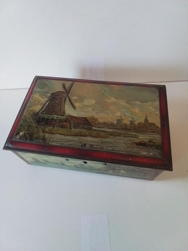 Antieke 'Trommel'Pette Wormerveer, Verzamelen, Blikken, Ophalen of Verzenden, Gebruikt, Overige