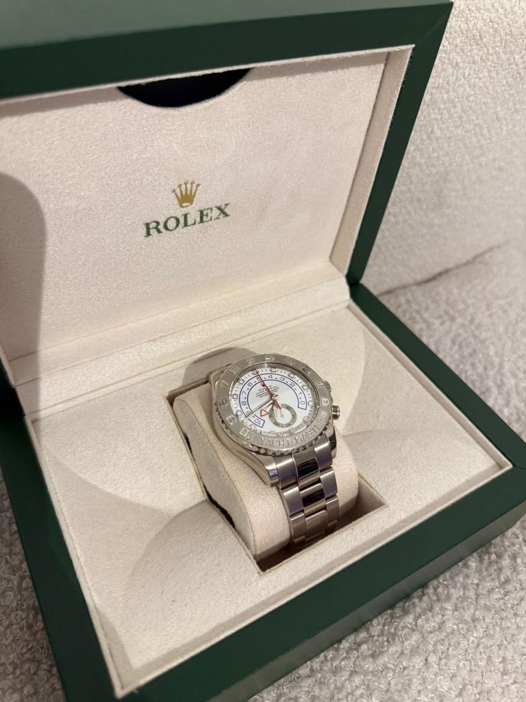 Rolex Yachtmaster II Witgoud - Zeer Goede Staat, Rolex, Polshorloge, Ophalen of Verzenden, Zo goed als nieuw