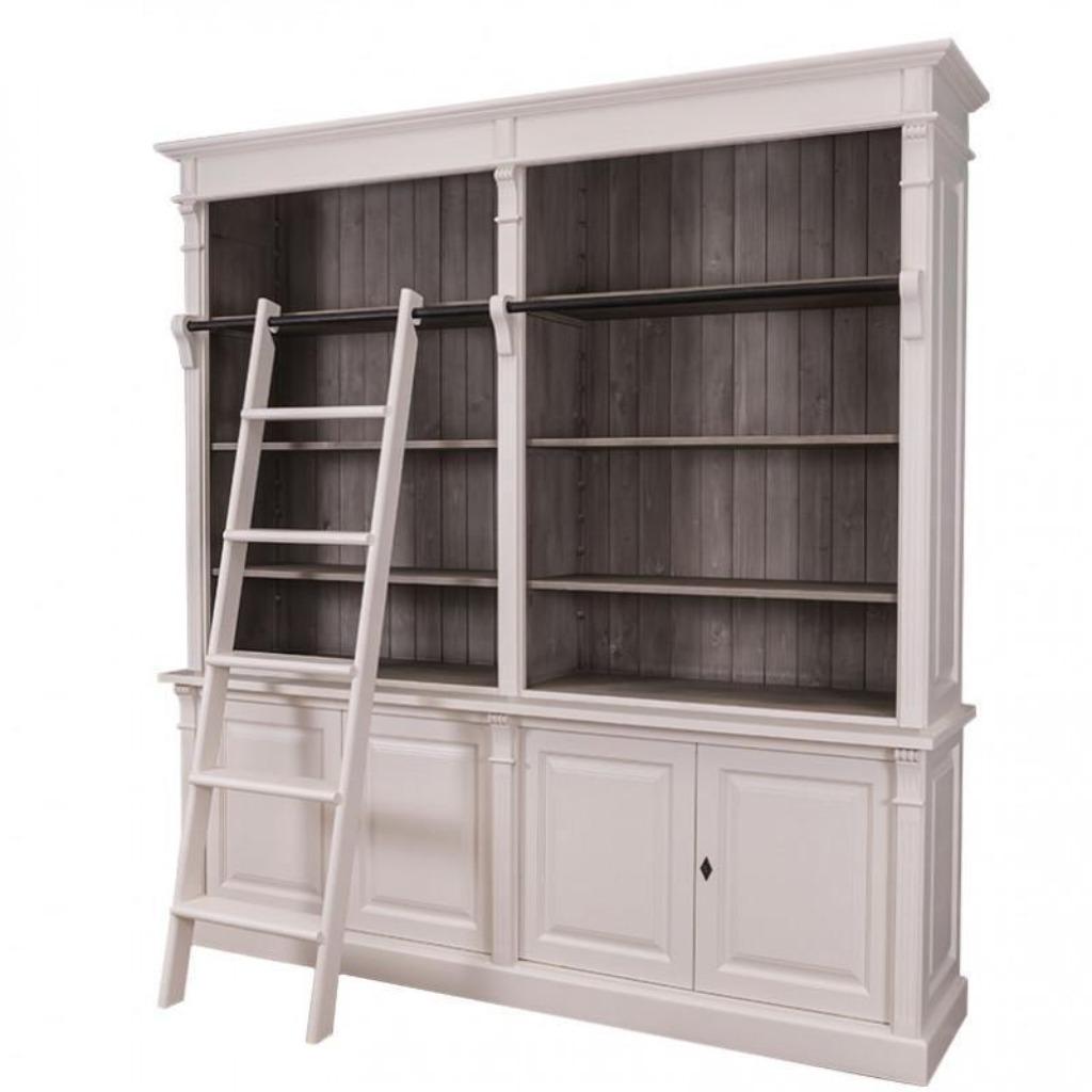 Boekenkast met ladder maatwerk (In 50 kleuren), Huis en Inrichting, Kasten | Boekenkasten, Ophalen of Verzenden, Nieuw, Landelijk
