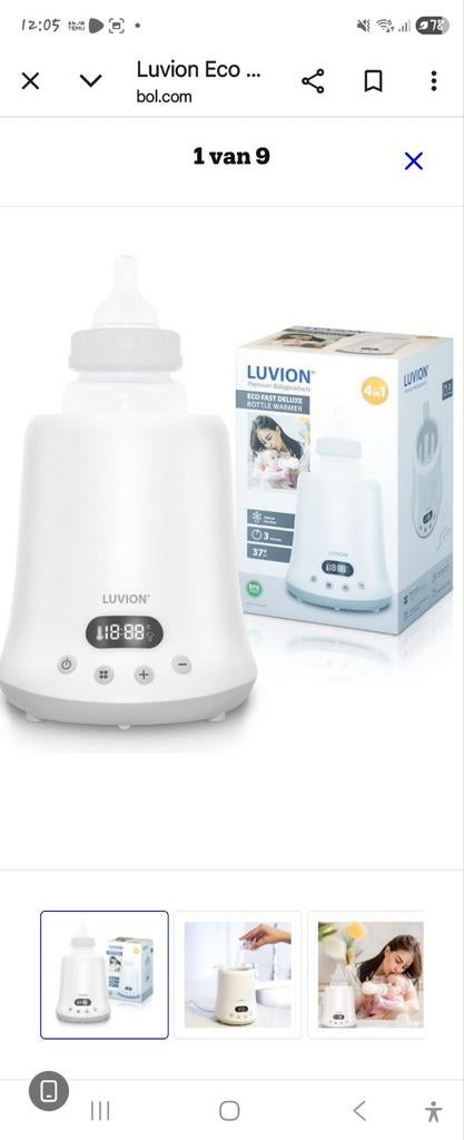 Melkwarmer en Sterilisator, Ophalen of Verzenden, Zo goed als nieuw, Sterilisator