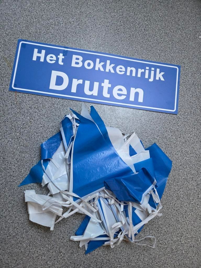 Carnavalsversiering Wanddecoratie, Hobby en Vrije tijd, Feestartikelen, Gebruikt, Versiering, Ophalen of Verzenden