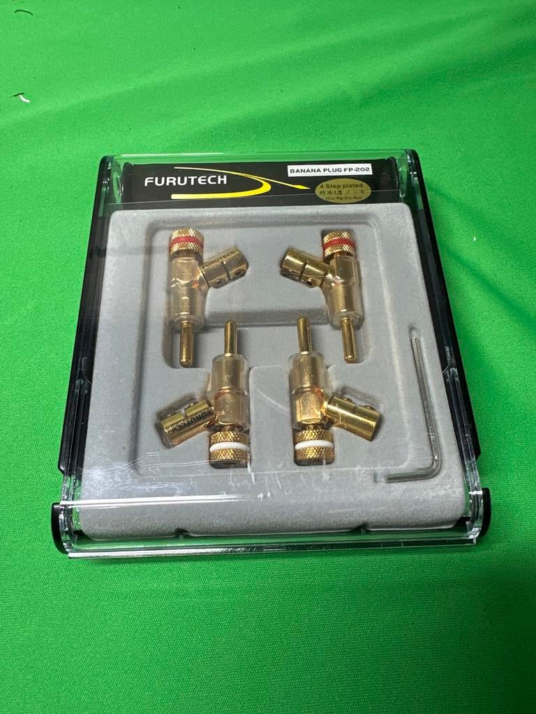 Furutech FP-202 Banana Pluggen - Hoge Kwaliteit, Ophalen of Verzenden, Nieuw, Minder dan 2 meter, Luidsprekerkabel