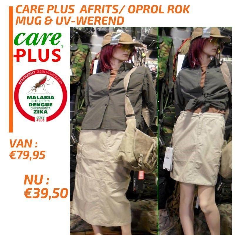 Trendy & Functioneel Care Plus Afrits/Oprol Rok sand, Kleding | Dames, Beige, Ophalen of Verzenden, Zo goed als nieuw, Onder de knie