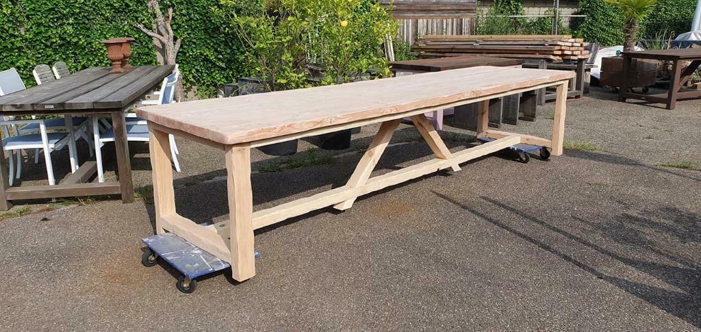 lange tafel 300 -320 - 340 - 360 - 370 - 400 - 450 - 500cm, 100 tot 150 cm, Nieuw, Ophalen of Verzenden, Vijf personen of meer