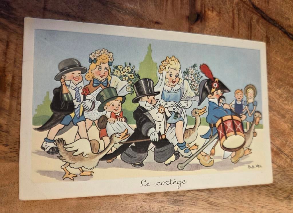 De Optocht - Rob-Vel, Verzamelen, Ansichtkaarten | Themakaarten, Ongelopen, 1920 tot 1940, Kinderen, Verzenden