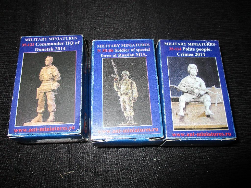 D-582,3 FIGUREN,ANT MINIATURES 1-35,NO,35114+NO,3506+NO,3512, Ophalen of Verzenden, Nieuw, 1:35 tot 1:50