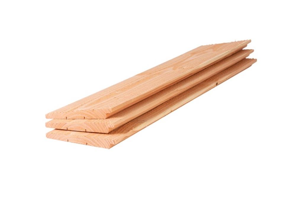 Douglas | Zweeds Rabat | Blank | Zwart | Schuttingplank, Tuin en Terras, Palen, Balken en Planken, Planken, Nieuw, Ophalen of Verzenden