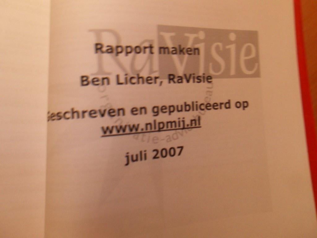 Licher, Ben. NLP mij = jouw NLP toch?, Ophalen of Verzenden, Gelezen