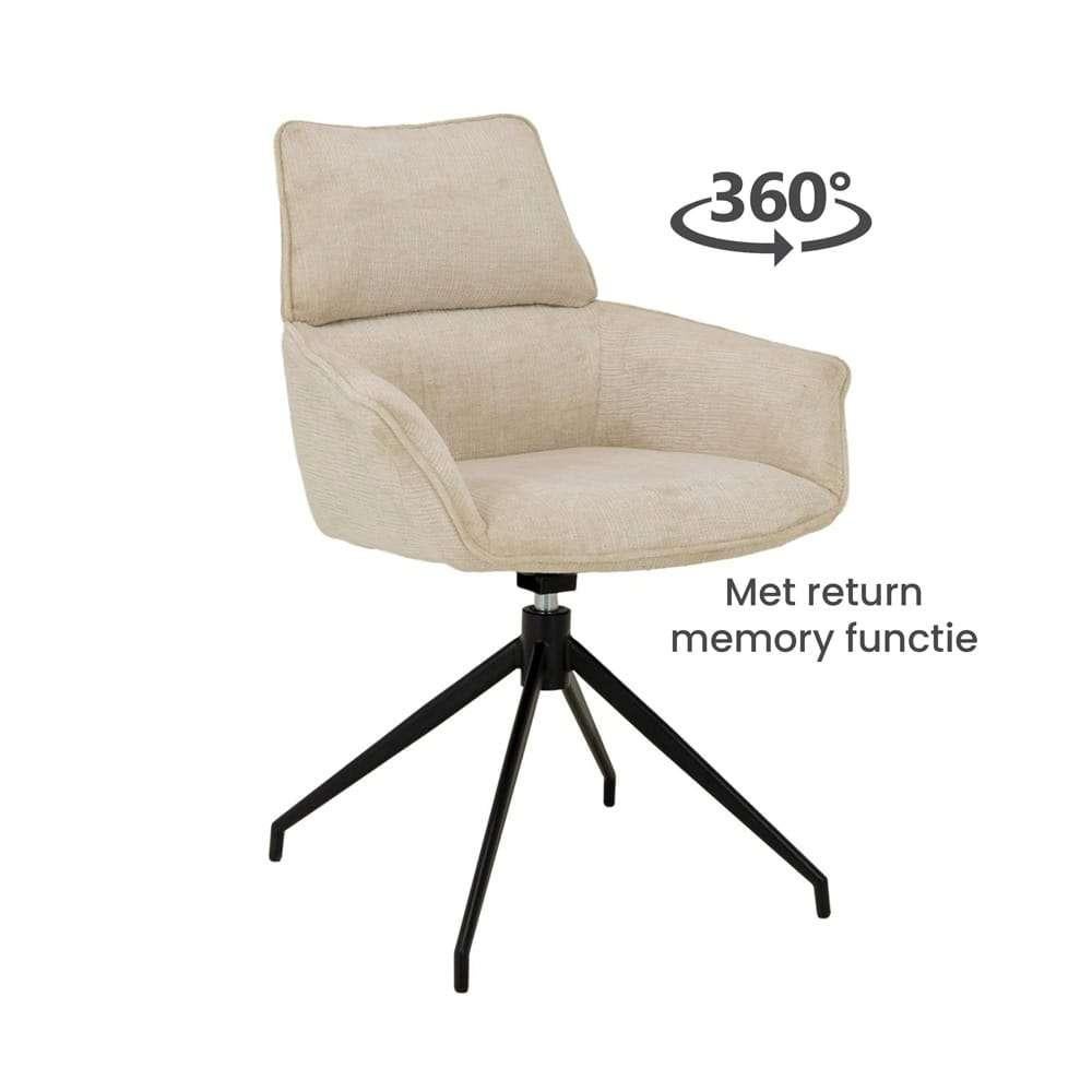 Eetkamerstoel Trente bij Livinnhome24 2e pinksterdag open, Overige kleuren, Nieuw, Ophalen of Verzenden, Modern