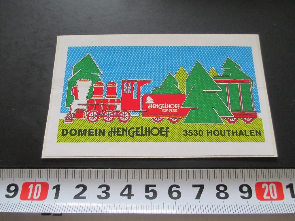 sticker strip trein domein hengelhoef express houthalen B, Ophalen, Zo goed als nieuw