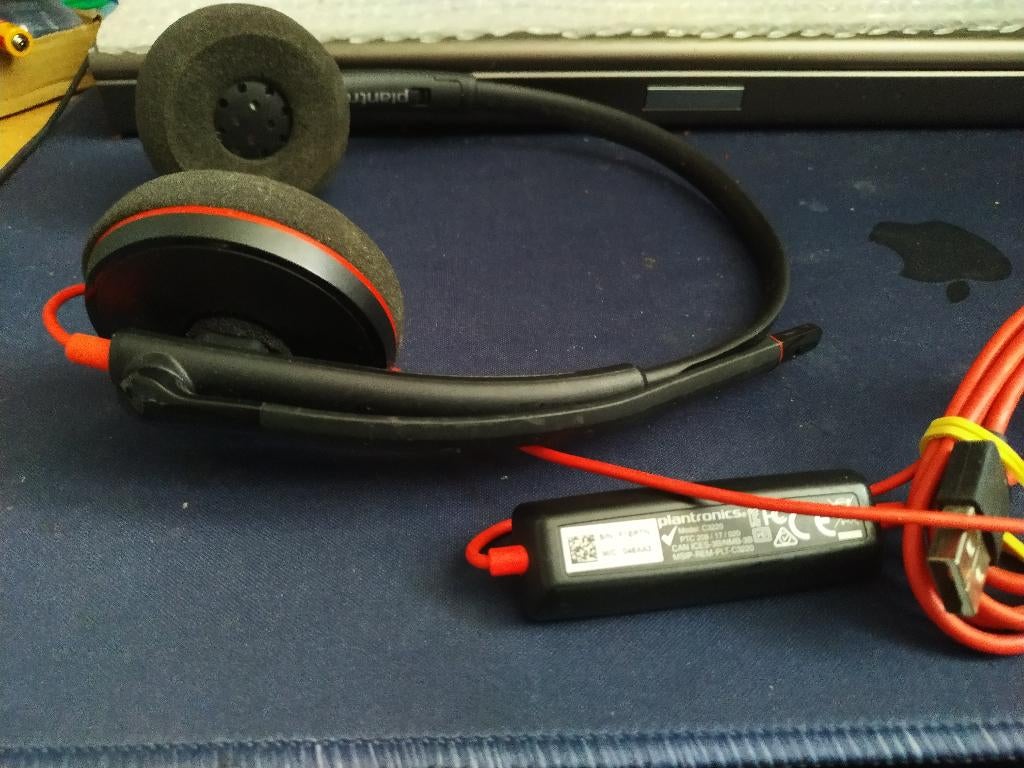 PLANTRONICS C3220 HEADSET, Plantronics, Ophalen of Verzenden, Zo goed als nieuw, Inklapbare microfoon