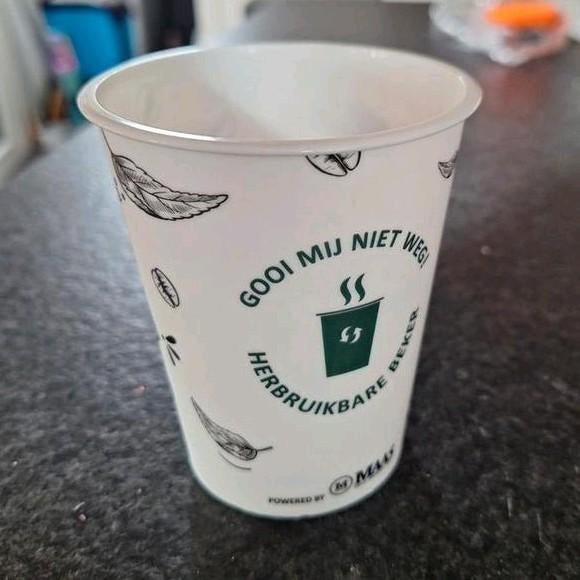 500 Herbruikbare Kunststof bekers warme en koude dranken, Overige materialen, Ophalen of Verzenden, Zo goed als nieuw, Overige stijlen