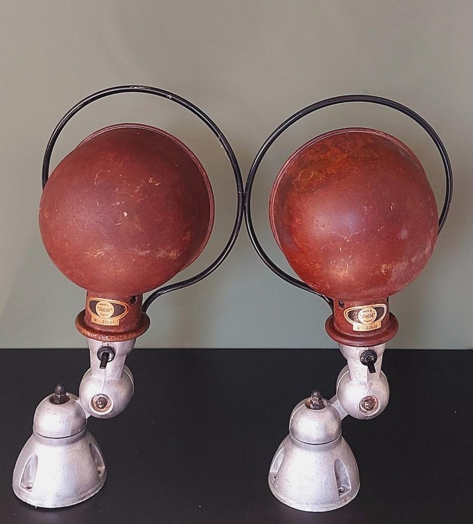 2x Origine Jielde vintage wandlamp. Prachtstaat !, Gebruikt, Jielde, ., Ophalen of Verzenden