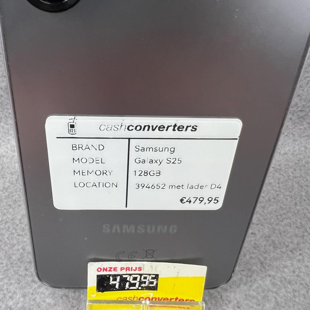 Samsung Galaxy S25 | 128GB | oplader | SALE | 394652, Gebruikt, Overige modellen, Zwart, Ophalen of Verzenden