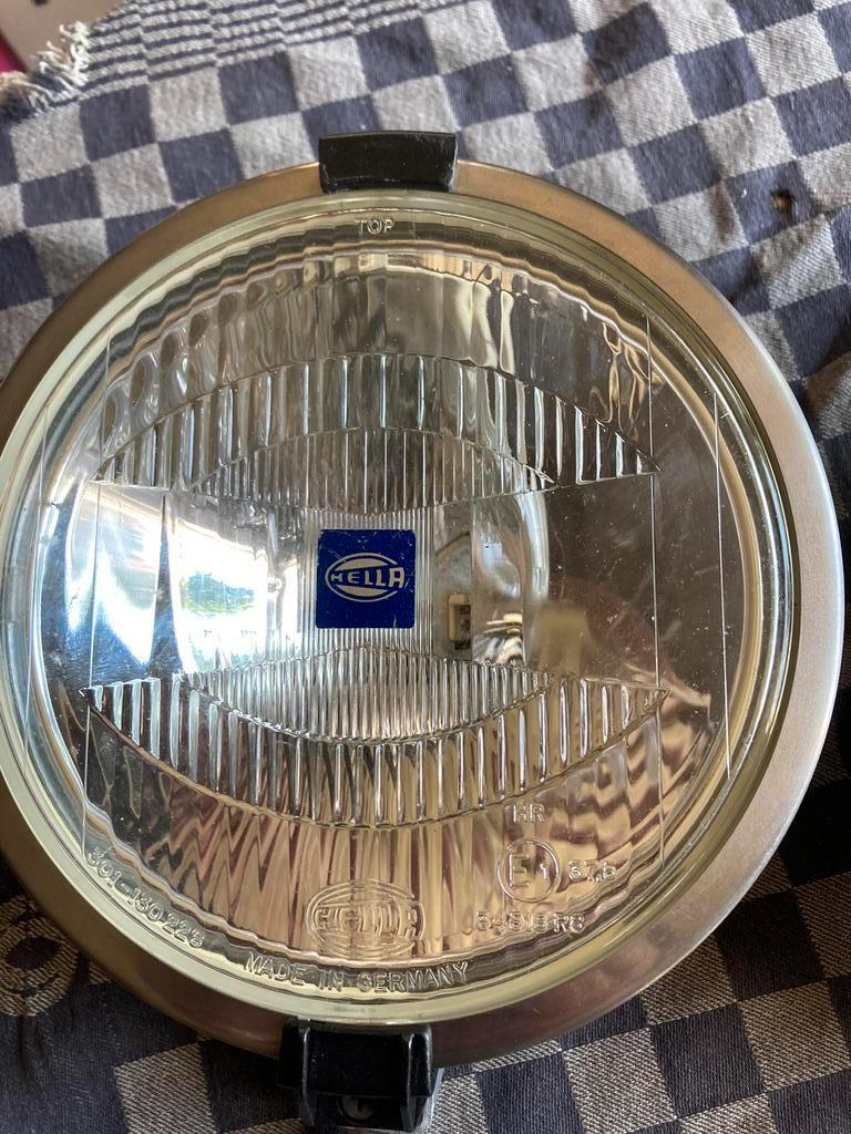 Oldtimer 2 Hella verstralers type Rallye 1000 met covers, Auto-onderdelen, Verlichting, Ophalen of Verzenden, Gebruikt