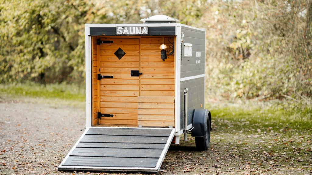 Mobiele Sauna huren | werkt op een normaal stopcontact!, Ophalen, Complete sauna