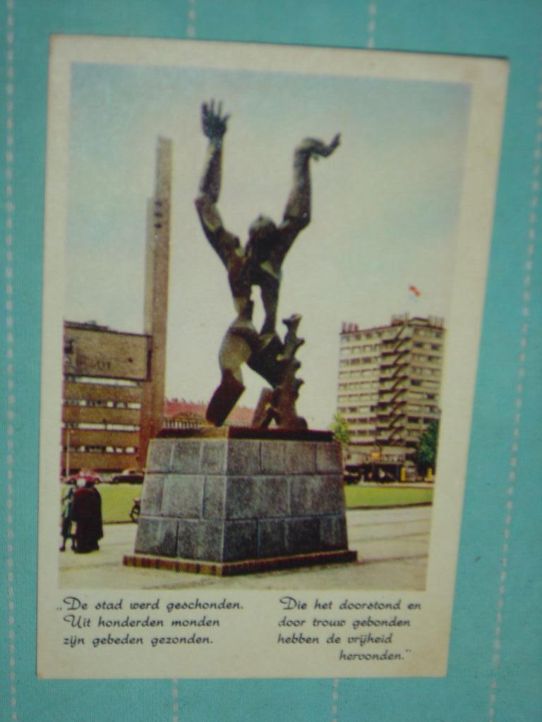 3) Kleuren ansichtkaart Rotterdam, Ophalen of Verzenden, 1940 tot 1960, Ongelopen, Zuid-Holland
