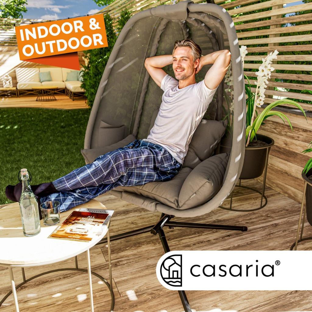 Hangstoel + standaard egg eenpersoons swing GRATIS BEZORGD, Huis en Inrichting, Stoelen, Verzenden, Nieuw, Stof, Eén