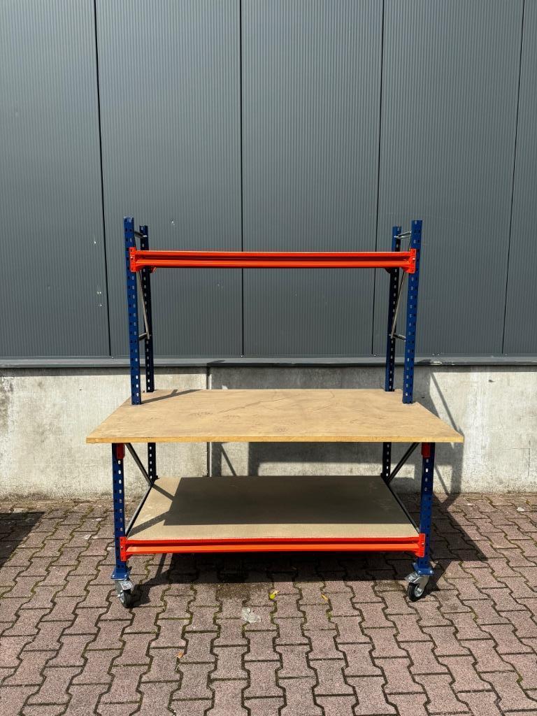 Werkbank / Werktafel / Inpaktafel - Hoog model, Ophalen, Zo goed als nieuw, 120 tot 170 cm, Inklapbaar