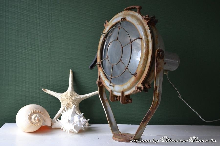 Industrieel zoeklicht / scheepslamp BLOSSOM BROCANTE, Ophalen of Verzenden, Gebruikt