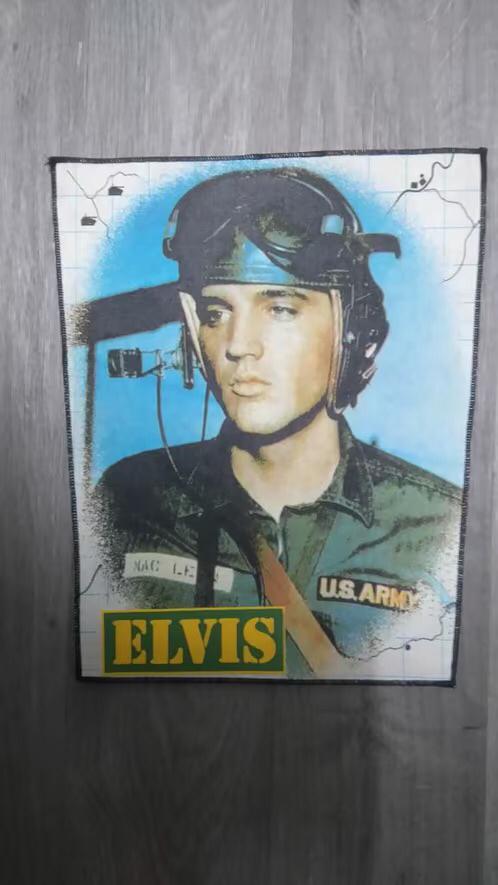 Elvis Presley army vintage back patch, Ophalen, Zo goed als nieuw, Gebruiksvoorwerp