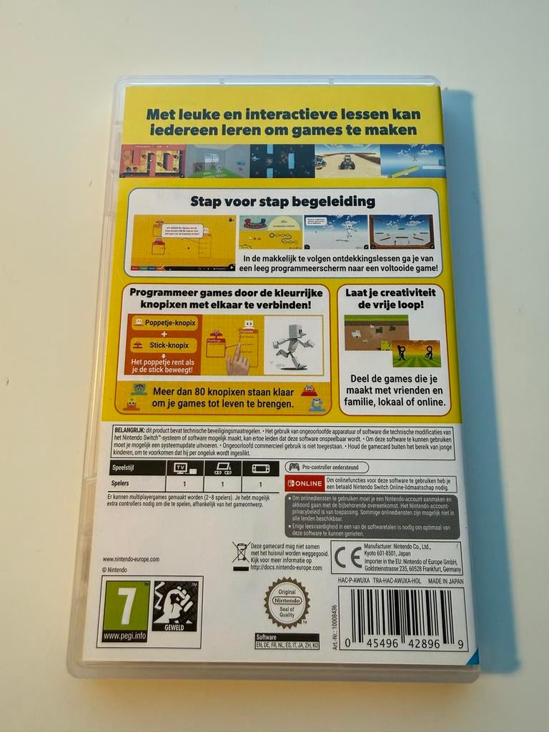 Nintendo Game Studio - Maak je eigen games!, Spelcomputers en Games, Games | Nintendo Switch, Nieuw, Puzzel en Educatief, 1 speler