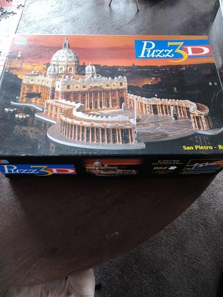 3D puzzel sint Pieter Rome, 966 stukjes, Ophalen, 500 t/m 1500 stukjes, Zo goed als nieuw, Rubik's of 3D-puzzel