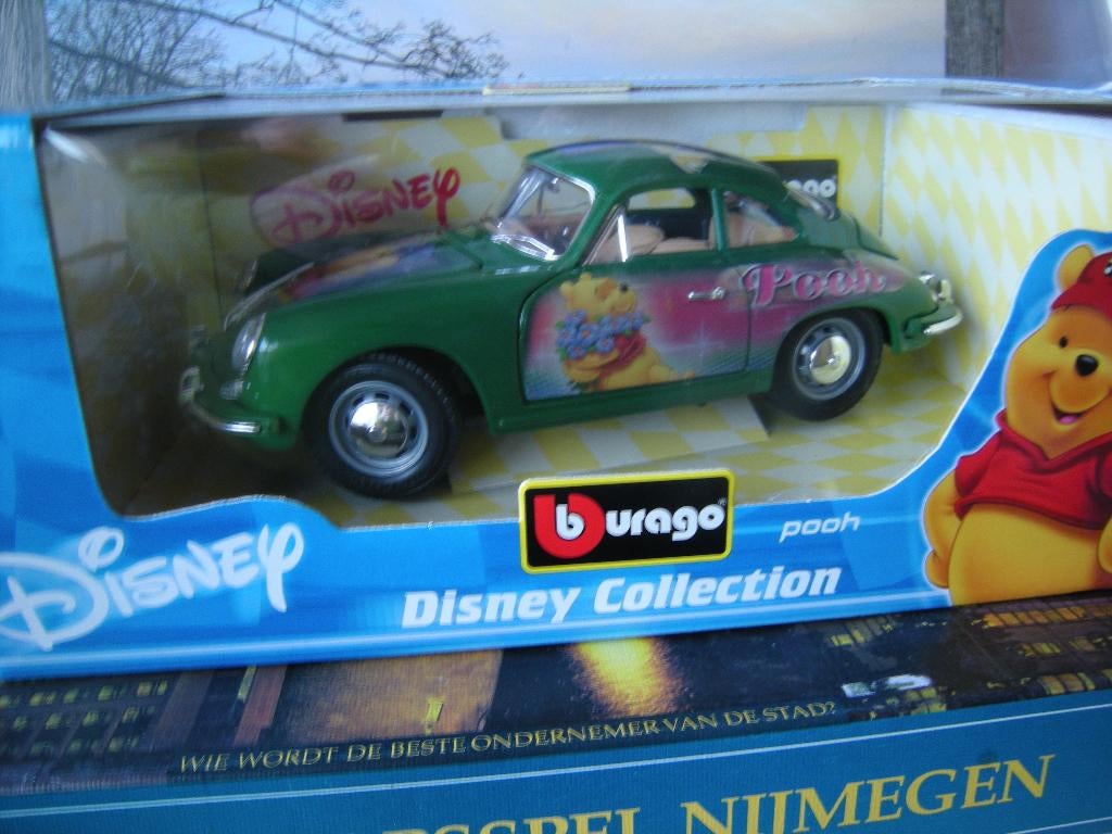 disney collection porsche 356 winnie de poeh kleur groen, Ophalen of Verzenden, Nieuw, Auto, Bburago