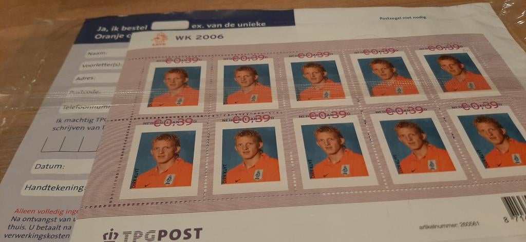 Wk 2006 postzegels nieuw, Ophalen