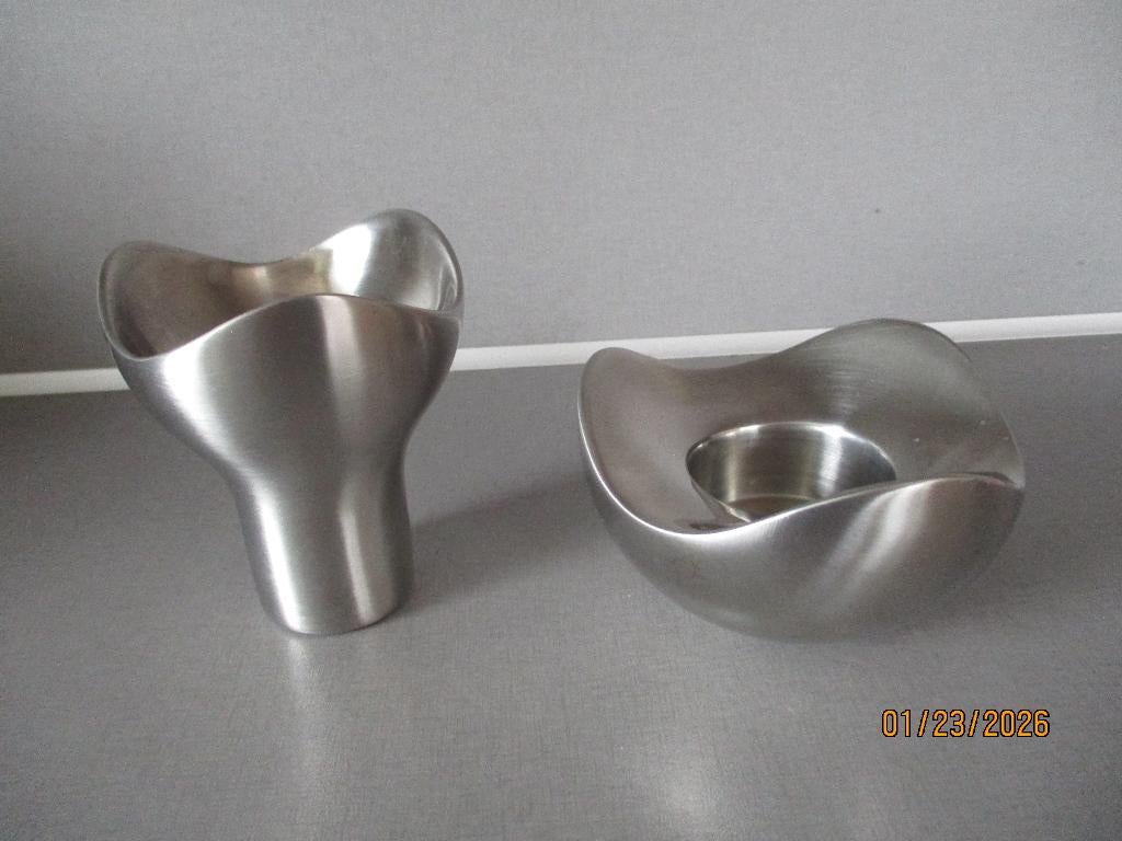 Georg Jensen Danmark 2 kaarsen standaarden, Ophalen of Verzenden