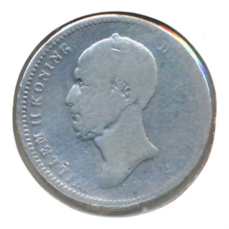 Nederland 25 Cent 1849 Willem II