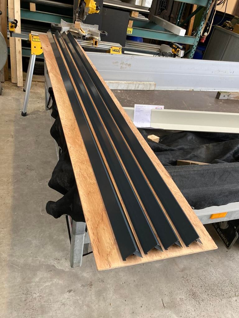 Dak Trim in kleur Grijs RAL 7016 dak lijst Trim, Ophalen, Overige typen, Nieuw, 15 m² of meer