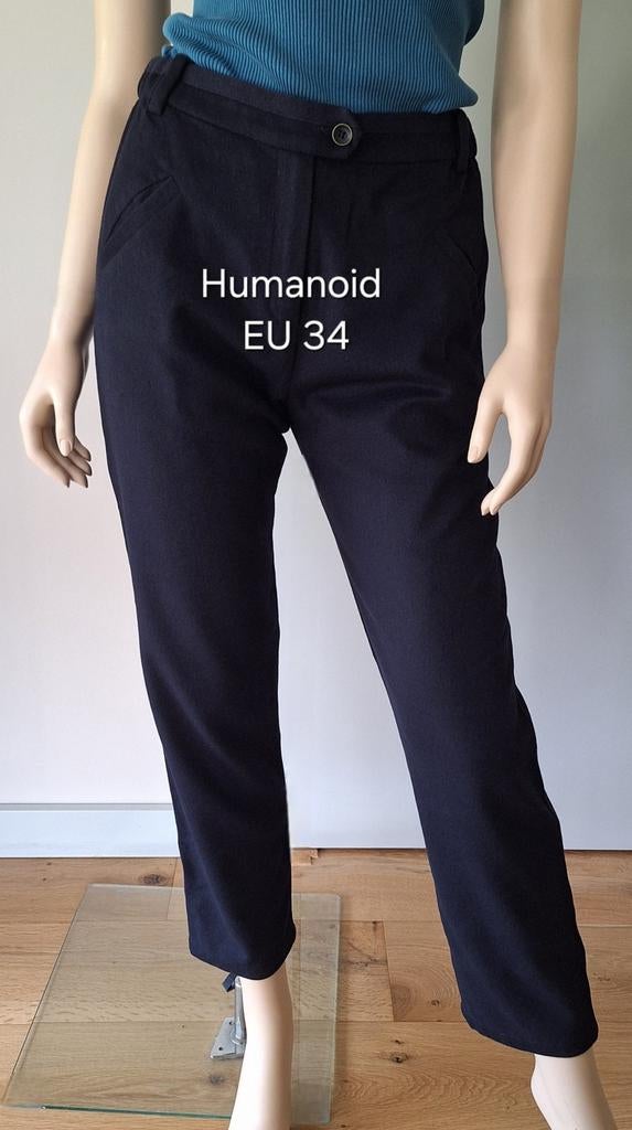 Humanoid Marineblauwe basic broek XS / 34 (Nederlands merk), Humanoid, Blauw, Nieuw, Ophalen of Verzenden