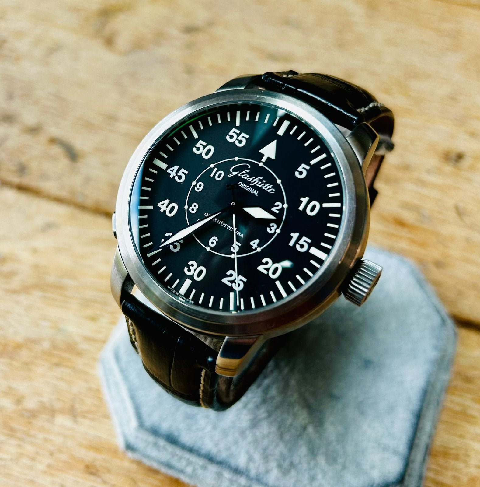 Glashütte Original Senator Navigator Automatic 44mm, Sieraden, Tassen en Uiterlijk, Ophalen of Verzenden, Zo goed als nieuw