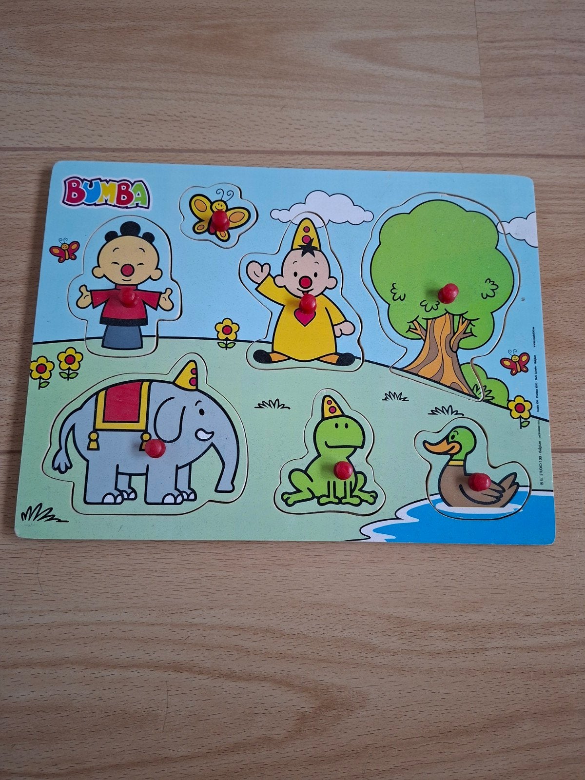 bumba puzzel houten inlegpuzzel, Ophalen of Verzenden, Minder dan 10 stukjes, Zo goed als nieuw, Van hout