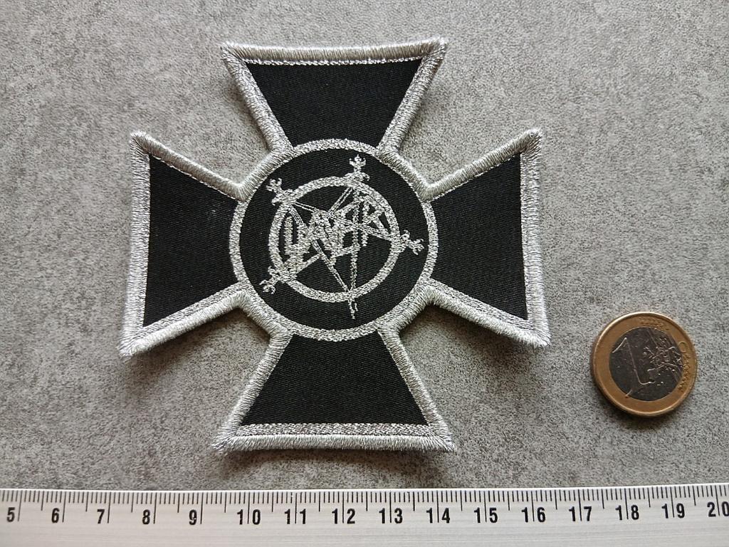 Slayer prachtige limited edition iron cross patch 21  metal, Verzamelen, Verzenden, Nieuw, Kleding